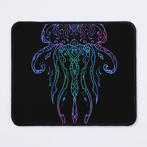 Item preview, rainbow ocean jellyfish mandala designed and sold by Zevy-Darling.