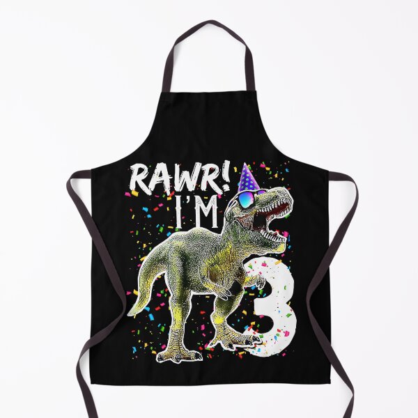 Item preview, Kids Rawr Im 3 3rd Birthday T Rex Dinosaur 3 Year Old Party Gift designed and sold by HugheDemeyer.