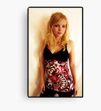 Sanna in pink Canvas Print