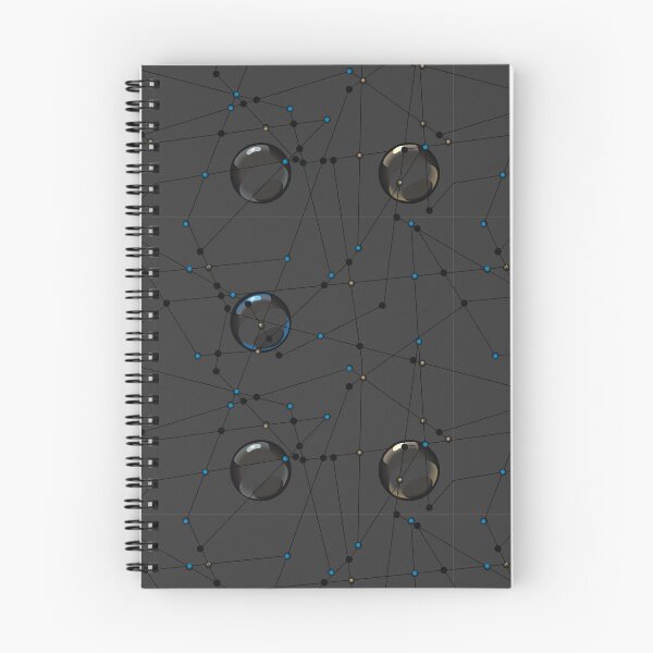 Item preview, Transparent balls with lines in black a seamless pattern designed and sold by Nata-V.