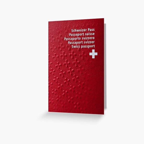 Swiss Passport Greeting Card