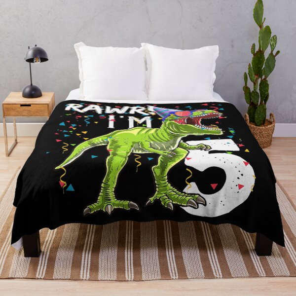 Item preview, Kids Rawr Im 5 5th Birthday T Rex Dinosaur 5 Year Old Party Gift designed and sold by HugheDemeyer.