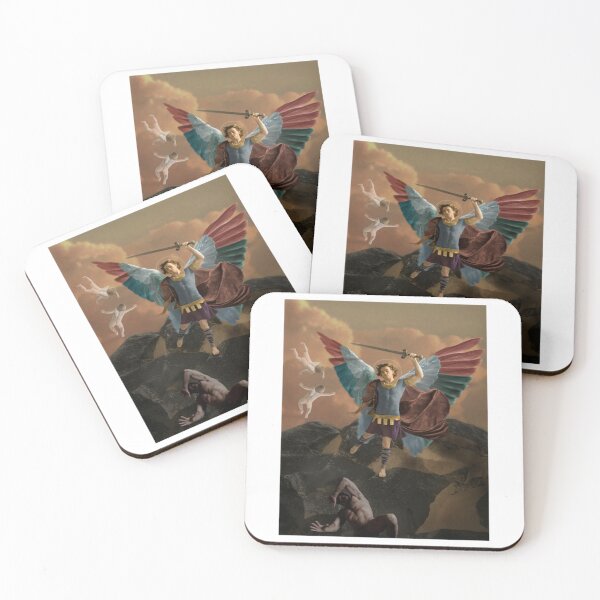 Item preview, ST. Michael and the Devil   designed and sold by MyLinenStyle.
