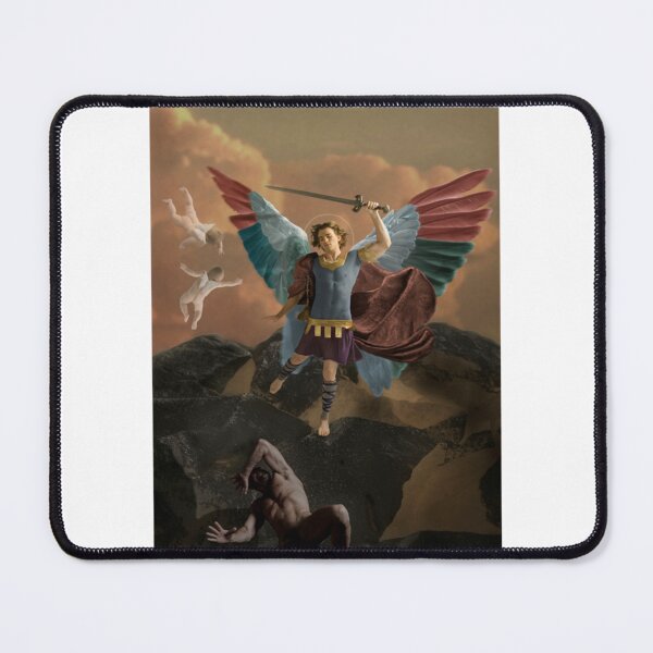 Item preview, ST. Michael and the Devil designed and sold by MyLinenStyle.