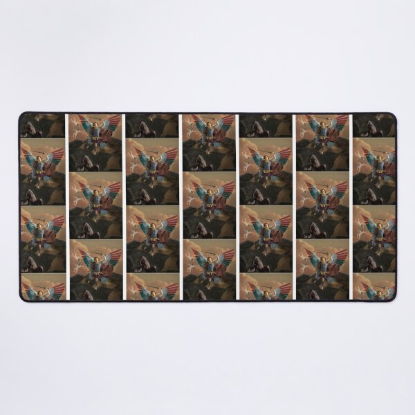 Item preview, ST. Michael and the Devil   designed and sold by MyLinenStyle.