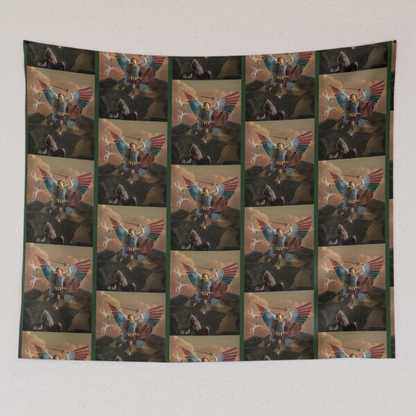 Item preview, ST. Michael and the Devil   designed and sold by MyLinenStyle.