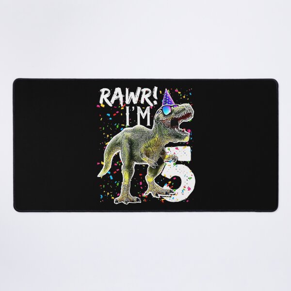 Item preview, Kids Rawr Im 5 5th Birthday T Rex Dinosaur 5 Year Old Party Gift designed and sold by HugheDemeyer.