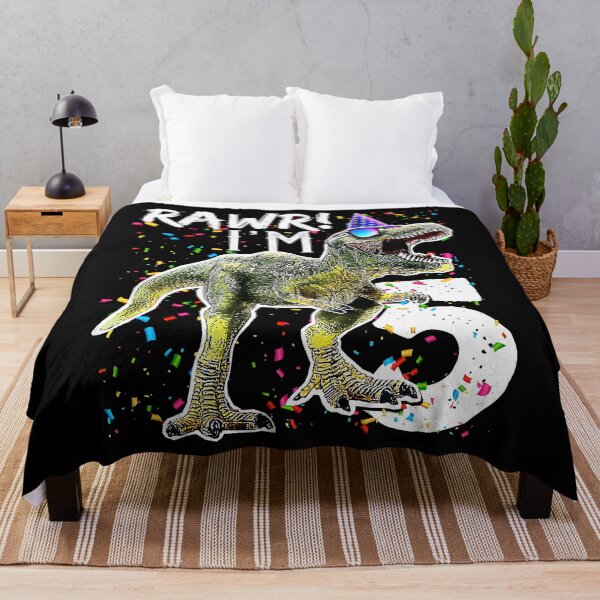 Item preview, Kids Rawr Im 5 5th Birthday T Rex Dinosaur 5 Year Old Party Gift designed and sold by HugheDemeyer.