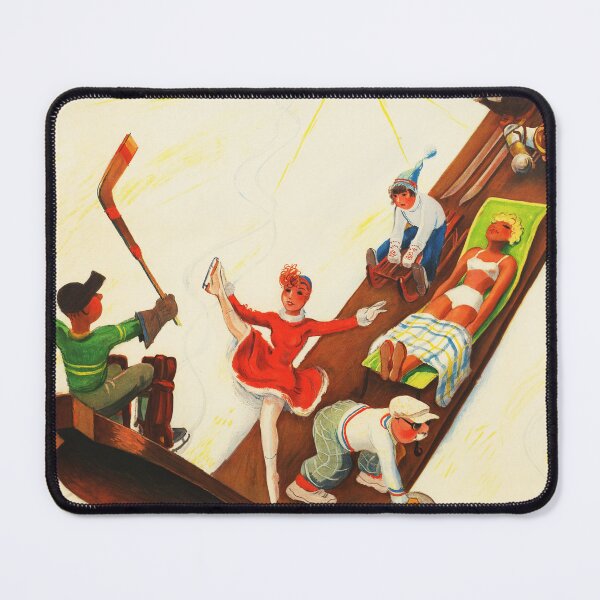 Item preview, AROSA Switzerland 1937 by Hugo Laubi Old Winter Sports Travel Poster designed and sold by retroposters.