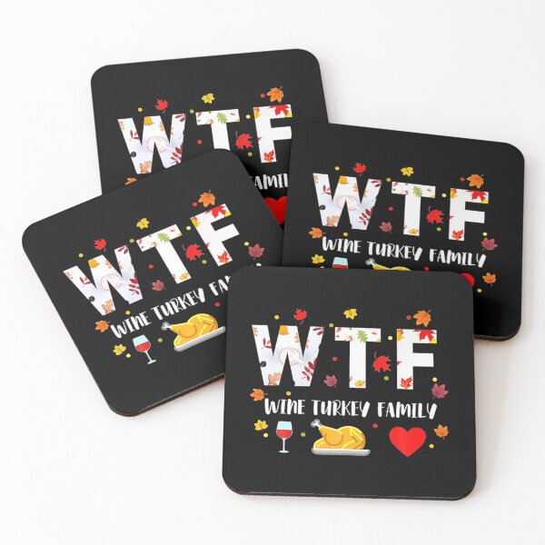 Item preview, WTF Wine Turkey Family Shirt Funny Thanksgiving Day   designed and sold by MyLinenStyle.