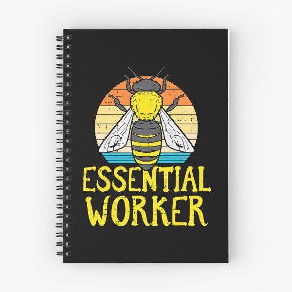 Item preview, Essential Worker Bee Retro Nature Environment designed and sold by levintere.