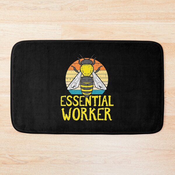 Item preview, Essential Worker Bee Retro Nature Environment designed and sold by levintere.