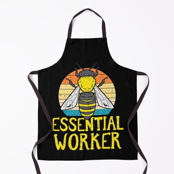 Item preview, Essential Worker Bee Retro Nature Environment designed and sold by levintere.