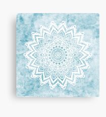 MANDALA SAVANAH LIGHT BLUE Metal Print