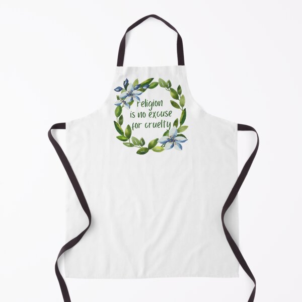 Item preview, Religion Is No Excuse For Cruelty - Watercolor Wreath & Flowers designed and sold by SayWhatYouFeel.