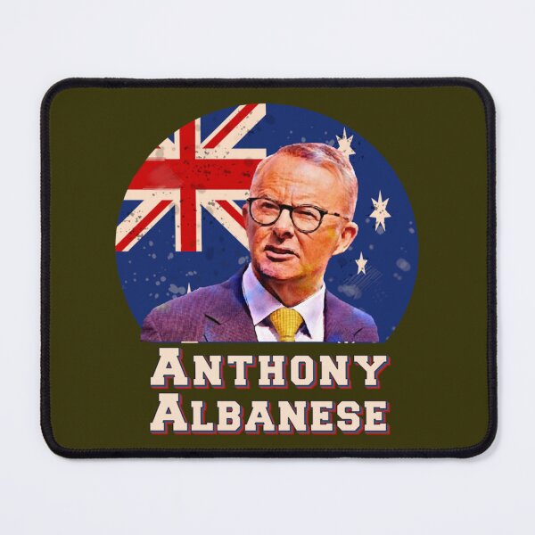 Item preview, Australian Labor Party Anthony Albanese Australian flag retro 2022 designed and sold by GlaznostGearz.