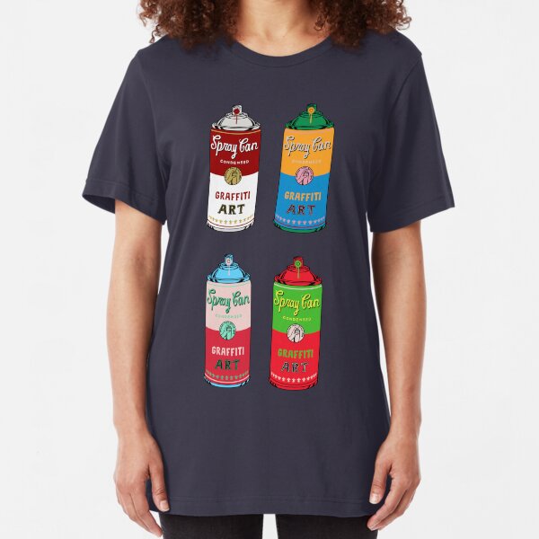 Spray can art Slim Fit T-Shirt