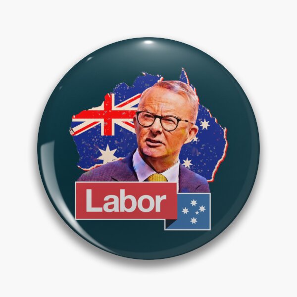 Item preview, Australian Labor Party  Anthony Albanese  Australian map retro 2022   designed and sold by GlaznostGearz.