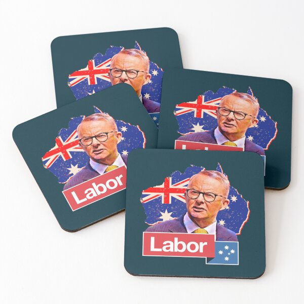 Item preview, Australian Labor Party  Anthony Albanese  Australian map retro 2022   designed and sold by GlaznostGearz.
