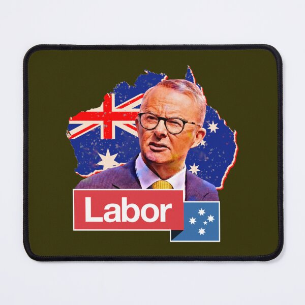 Item preview, Australian Labor Party  Anthony Albanese  Australian map retro 2022   designed and sold by GlaznostGearz.