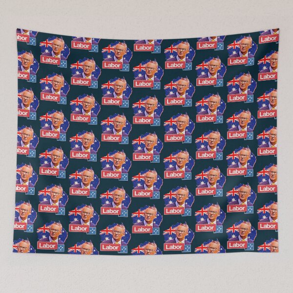 Item preview, Australian Labor Party  Anthony Albanese  Australian map retro 2022   designed and sold by GlaznostGearz.