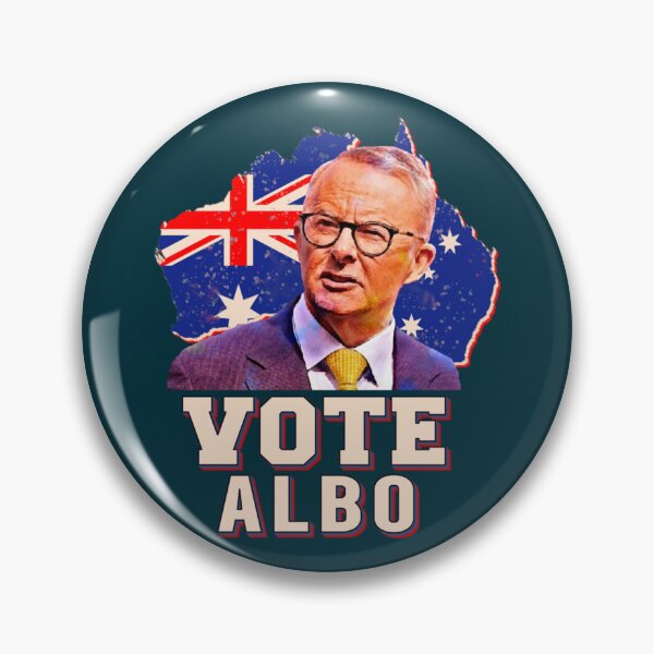 Item preview, Australian Labor Party  vote albo  Australian map retro 2022   designed and sold by GlaznostGearz.