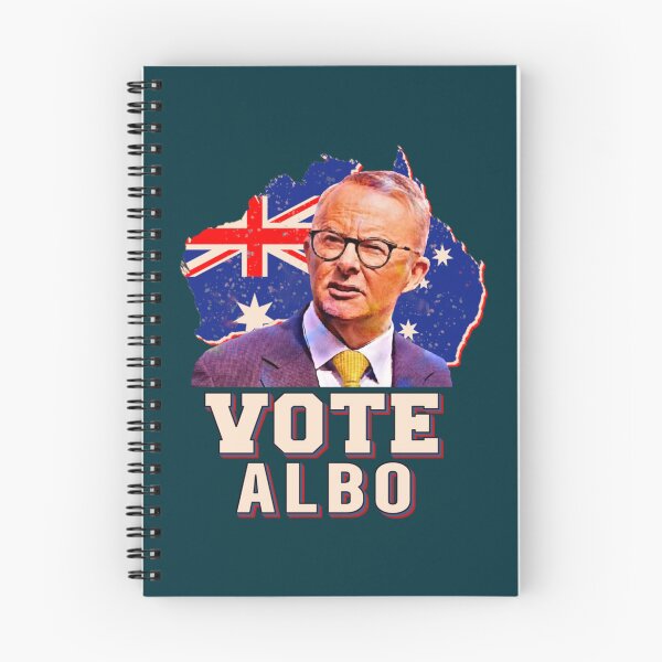 Item preview, Australian Labor Party  vote albo  Australian map retro 2022   designed and sold by GlaznostGearz.