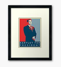 The West Wing's 'Bartlet for President' T-Shirt Framed Print