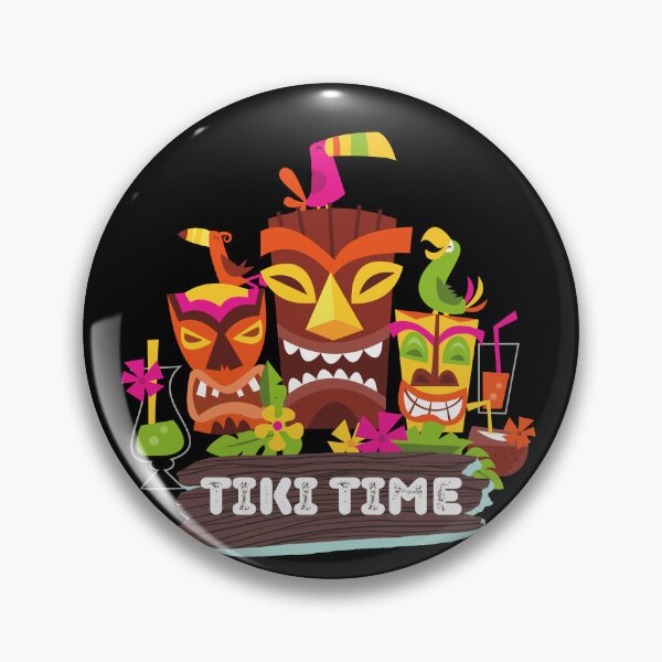 Item preview, Sleepy Tiki God Wood Tiki Style Mug for that Retro Island designed and sold by Tanuja  Sharma.