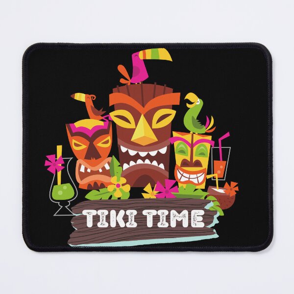 Item preview, Sleepy Tiki God Wood Tiki Style Mug for that Retro Island designed and sold by Tanuja  Sharma.