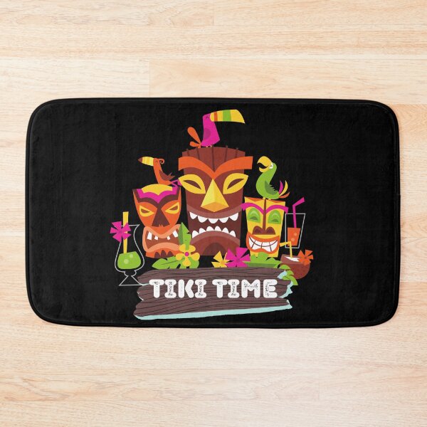 Item preview, Sleepy Tiki God Wood Tiki Style Mug for that Retro Island designed and sold by Tanuja  Sharma.