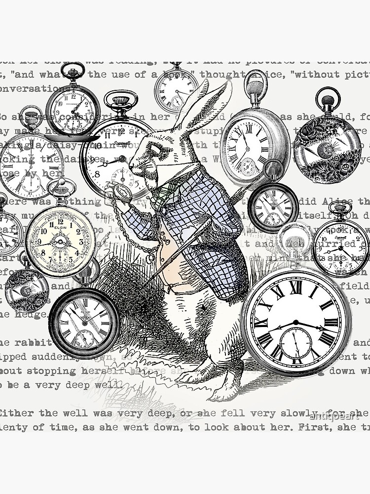 White Rabbit Alice in Wonderland Watches Time by antiqueart
