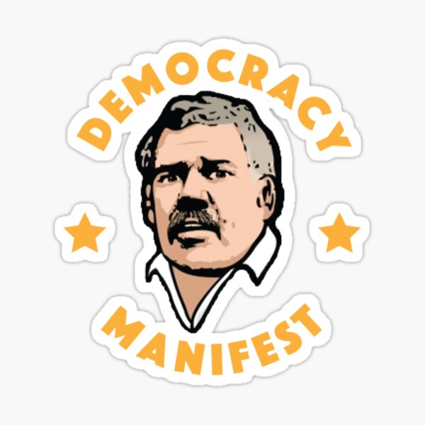 Item preview, Democracy Manifest   designed and sold by GlaznostGearz.