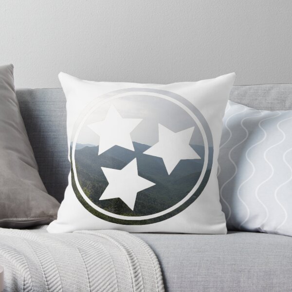 Mountain Tristar Throw Pillow