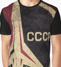 CCCP Rocket Emblem Graphic T-Shirt