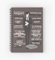 Cuaderno de espiral Citas de adictos al gato