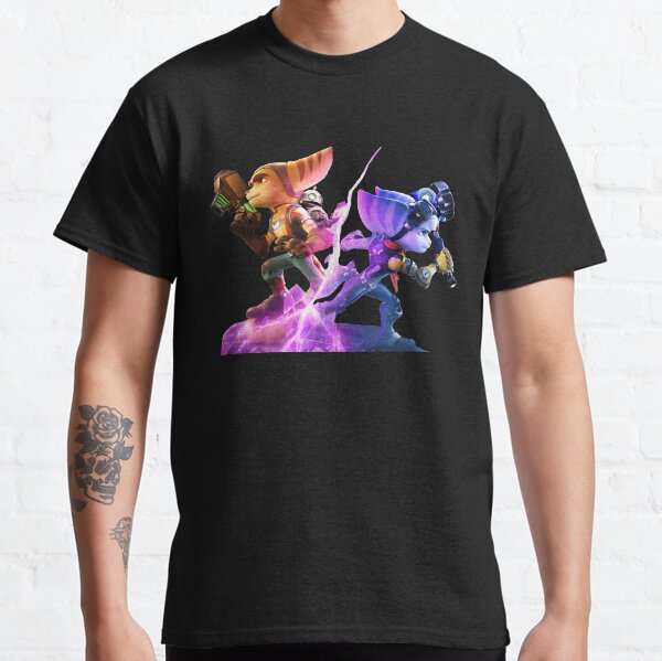 Vista previa del artículo con la obra «Supera la acción de disparos traviesa Lucky Ratchet And Clank Gifts Fans de la música», diseñado y vendido por MurphyPicking.