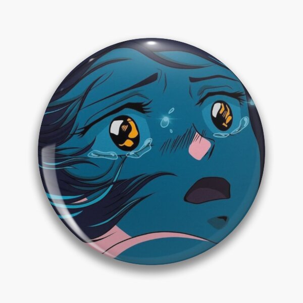 Item preview, Crying Anime Girl | Aesthetic Anime | Vaporwave designed and sold by PopUpShirt.