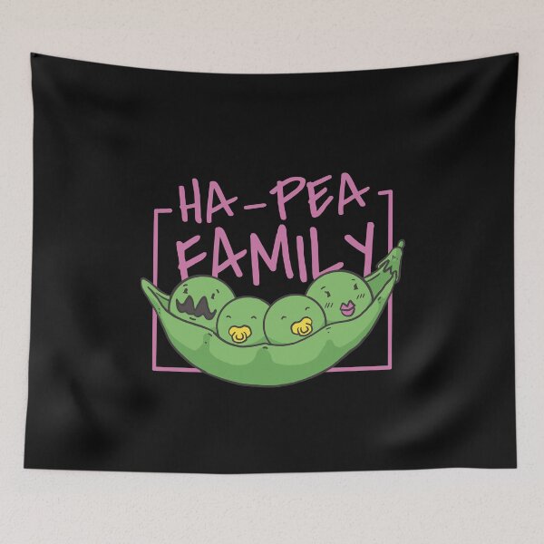 Item preview, Pea Family Vegetarian designed and sold by DerSenat.