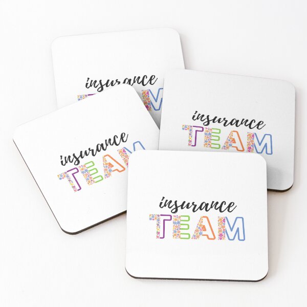 Item preview, Insurance Team Floral (black)- insurance agent designed and sold by CaitU.