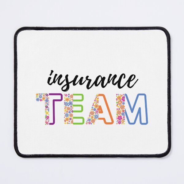 Item preview, Insurance Team Floral (black)- insurance agent designed and sold by CaitU.