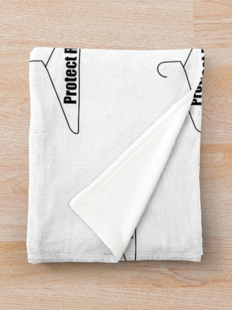 Thumbnail 3 of 6, Throw Blanket, Protect Roe Hanger designed and sold by BookwormSticker.
