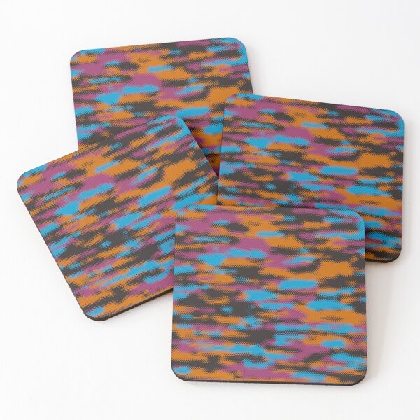 Item preview, Camouflage Blue Orange Black  designed and sold by Tshirtstory.