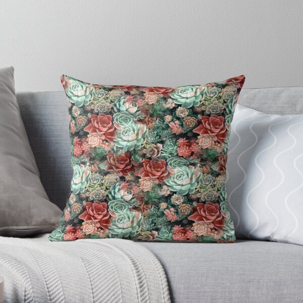 Succulent Succulents Throw Pillow