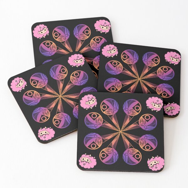 Item preview, Cute Sheep grows in the dark mandala designed and sold by MyMemoriesArts.