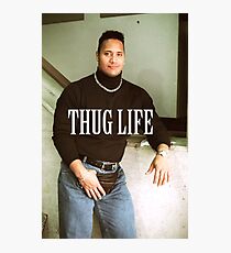 Throwback - Dwayne Johnson Photographic Print