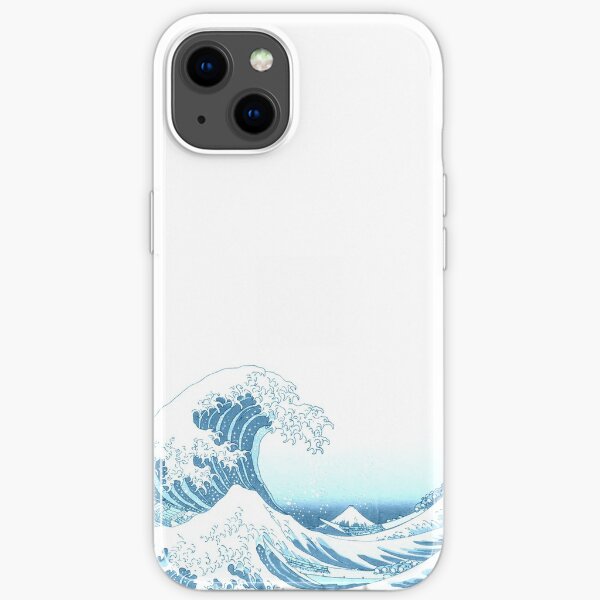 The Great Wave off Kanagawa - by Hokusai - MONOTONE iPhone Soft Case