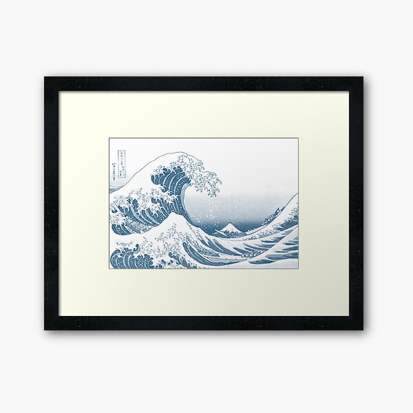 Item preview, The Great Wave off Kanagawa - by Hokusai - MONOTONE designed and sold by Vertigo Creative.