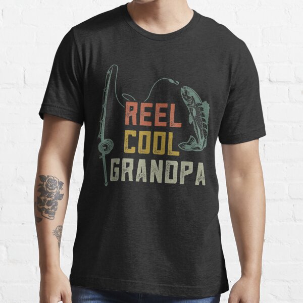 Mens Reel Cool Grandpa Fishing Shirts, Fun Fathers Day Fishermen Essential  T-Shirt for Sale by Melle123234