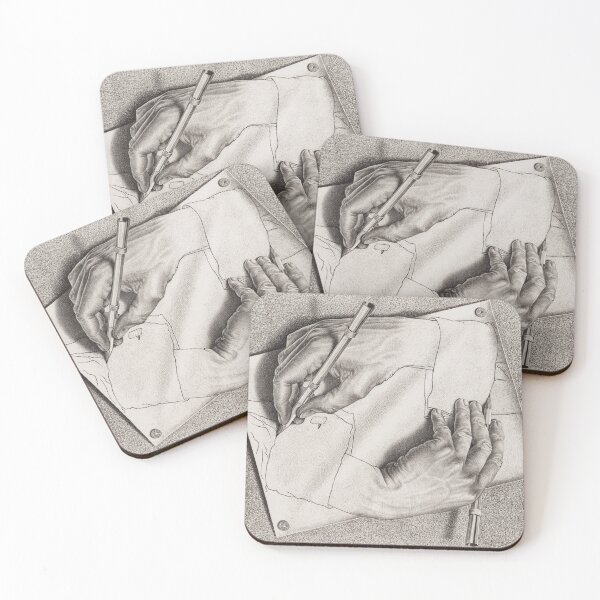 Item preview, Drawing Hands - M.C. Escher designed and sold by ArsVincitOmnia.